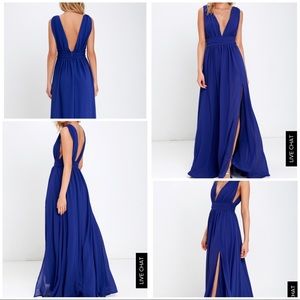 💙 Gorgeous Royal Blue Maxi Evening Dress 💙
